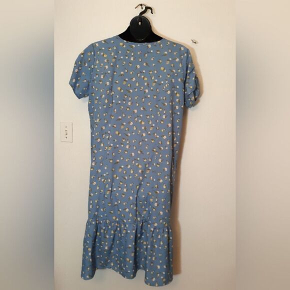 Mph Collection blue floral button down dress - Picture 3 of 4